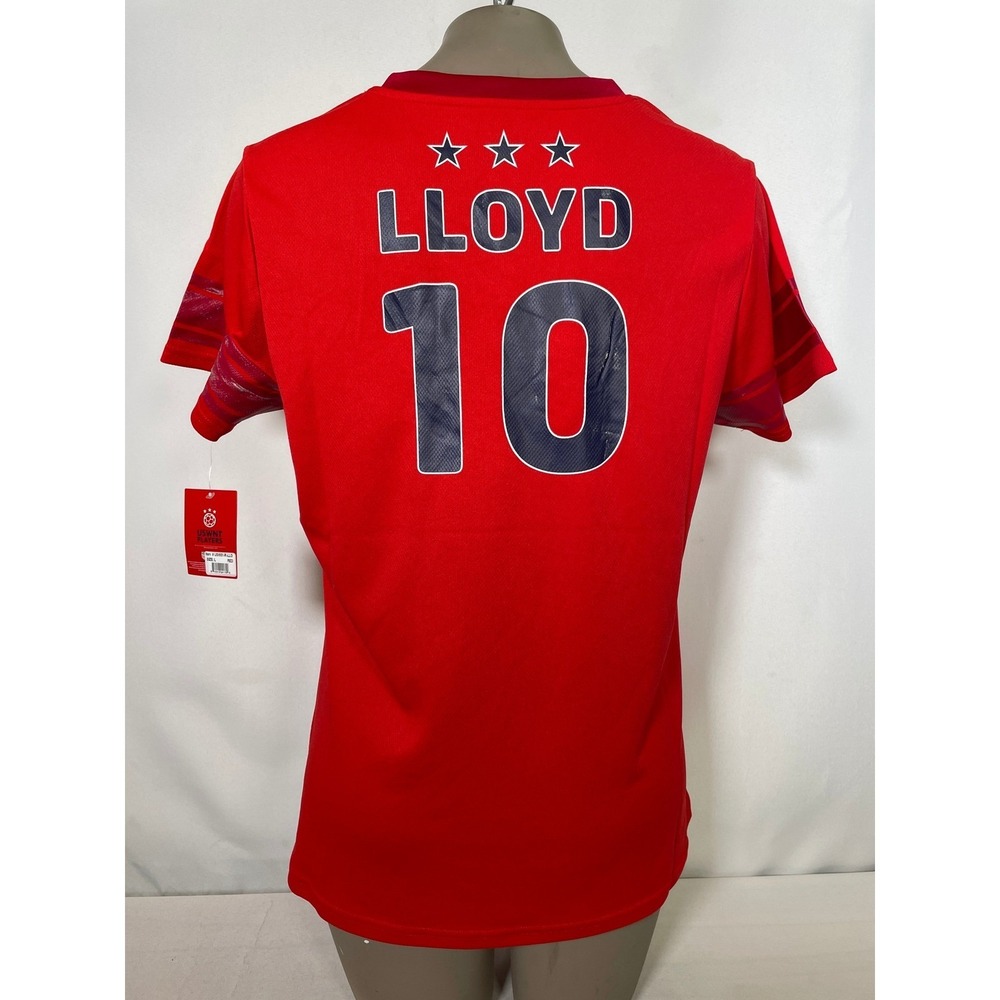 Carli Lloyd #10 USWNT USA Soccer Red Jersey Women's LARGE NWT